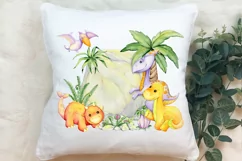 Watercolor dinosaurios, Animal clip art, Dinosaur party, fai Product Image 5