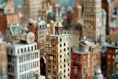 Miniature cityscape with tiltshift effect Product Image 1