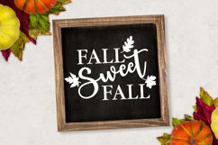 Fall Sweet Fall, Autumn clip art, home decor svg design Product Image 3