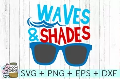 Waves And Shades SVG DXF PNG EPS Cutting Files Product Image 2