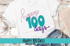 Happy 100 Days Sublimation PNG Product Image 1