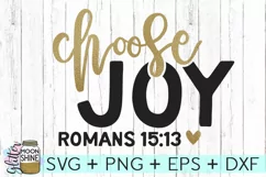 Choose Joy SVG DXF PNG EPS Cutting Files Product Image 2