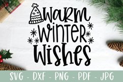 Warm Winter Wishes SVG | Christmas SVG Product Image 5