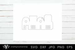 Christmas Village Svg Bundle |DIY Christmas 3D House - Free Design of The Week Product Image 7
