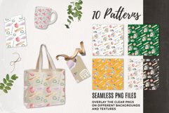 Back 2 School Seamless Patterns Digital Watercolor College Product Image 3