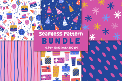 Birthday Patterns Party Digital Papers Product Image 1