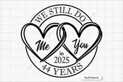 44th Anniversary Svg