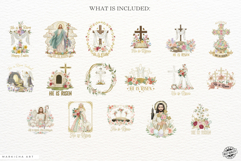 Glitter Religious Easter Clipart Product Image 4
