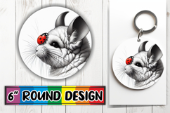 Bright Round Coasters Design PNG, Cute Animals Product Image 1