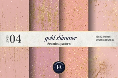 Pink Gold Shimmer Digital Paper, Glitter Texture Product Image 1