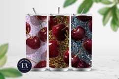 Glitter Coquette Cherry Pattern | Sparkly Glam Texture Paper Product Image 2