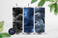 Bats Night Sky Pattern, Dark Gothic Bat Seamless Paper Product Image 4