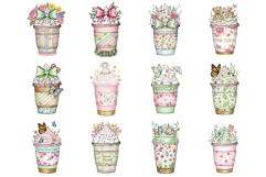 Spring Coffee Cups Clipart Product Image 9
