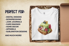 Matcha Waffles Clipart 4 PNG Product Image 3