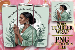 JOYFUL GIFT 20oz TUMBLER WRAP, Praying Woman Product Image 1