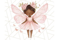 Pastel Pink Fairy Garden Clipart, Enchanted Cottagecore Png Product Image 5