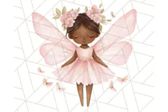 Pastel Pink Fairy Garden Clipart, Enchanted Cottagecore Png Product Image 5
