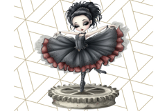 Dark Nutcracker Clipart Gothic Holiday Ballet PNG, Christmas Product Image 5