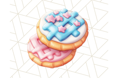 Pastel Sweet Treats Clipart, Ice Cream, Cakes, Donuts Png Product Image 5
