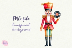 Disco Nutcracker Clipart Retro Groovy Disco Christmas PNG Product Image 4