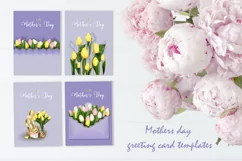 Mother's Day greeting cards AI,EPS,PNG,JPEG Product Image 1