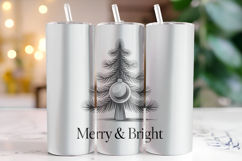 Merry &amp; Bright Svg | Christmas Svg | Svg Cut Files Product Image 1