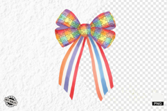 Autism Ribbon Bows Clipart Product Image 1