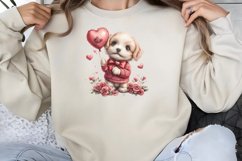Valentine Dog Clipart PNG Product Image 1