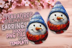 Vibrant Teardrop Design for DIY , Snowman Product Image 1