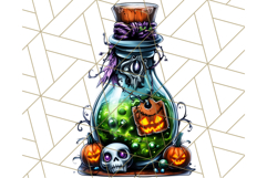 Bright Halloween Potion Bottle PNG Clipart, Holiday Elements Product Image 5