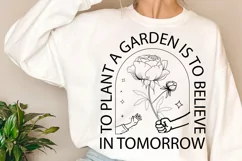 To Plant A Garden SVG, Occasion Flower SVG Design Product Image 3