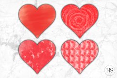 Valentine's Day Watercolor Heart Sublimation, Heart Clipart Product Image 8