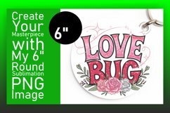 Cute Circle Coaster PNG Artwork , Valentines Product Image 1