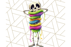 Quirky Skeleton Clipart PNG, Funny Halloween Bones Art Product Image 5