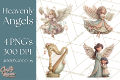 Heavenly Angel Clipart and Clip Art for Christian Christmas Product Image 1