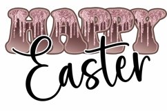 Easter Sublimation Monogram Alphabet Clipart Glitter Effect Product Image 18