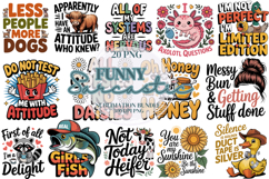 20 Funny Sarcastic Sublimation Bundle ,Sarcastic Bundle Product Image 2