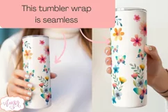 Love more worry less tumbler wrap sublimation PNG 20oz Product Image 2