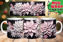 Snowy Radiance Christmas Mug Sublimation, 11oz &amp; 15oz Product Image 1