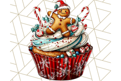 Christmas Cupcake PNG Clipart, Cute Food PNG, Holiday Treat Product Image 5