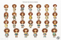 Whimsical Summer Girl Outfit Clipart Product Image 4