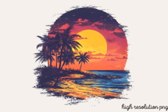 Watercolor Coastal Clipart PNG Product Image 1