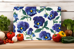 Pansy Flower Cutting Board | Cutting Board png Product Image 3