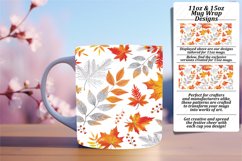 Harvest Watercolor Autumn Mug Wrap Pattern 11oz/15oz Product Image 1