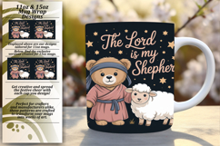Fashionable 11oz Mug Wrap Png Template , Religious Product Image 1