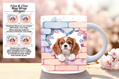 Charming 15oz Mug Wrap Png Design , Cute Dog Product Image 1