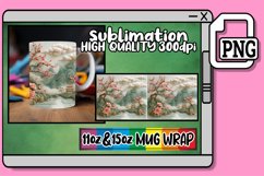 Spring Landscape Embroidered Mug Design - 15oz 11oz Product Image 1
