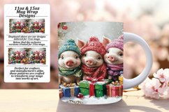 Sassy 15oz Mug Wrap Png Template , Cute Xmas Product Image 1