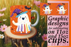 15x Ghostly Mug Wrap Bundle, Halloween 11oz &amp; 15oz, Autumn Product Image 3