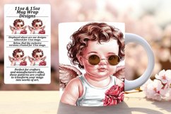 Creative 11oz Mug Wrap Png Design , Cupid Product Image 1